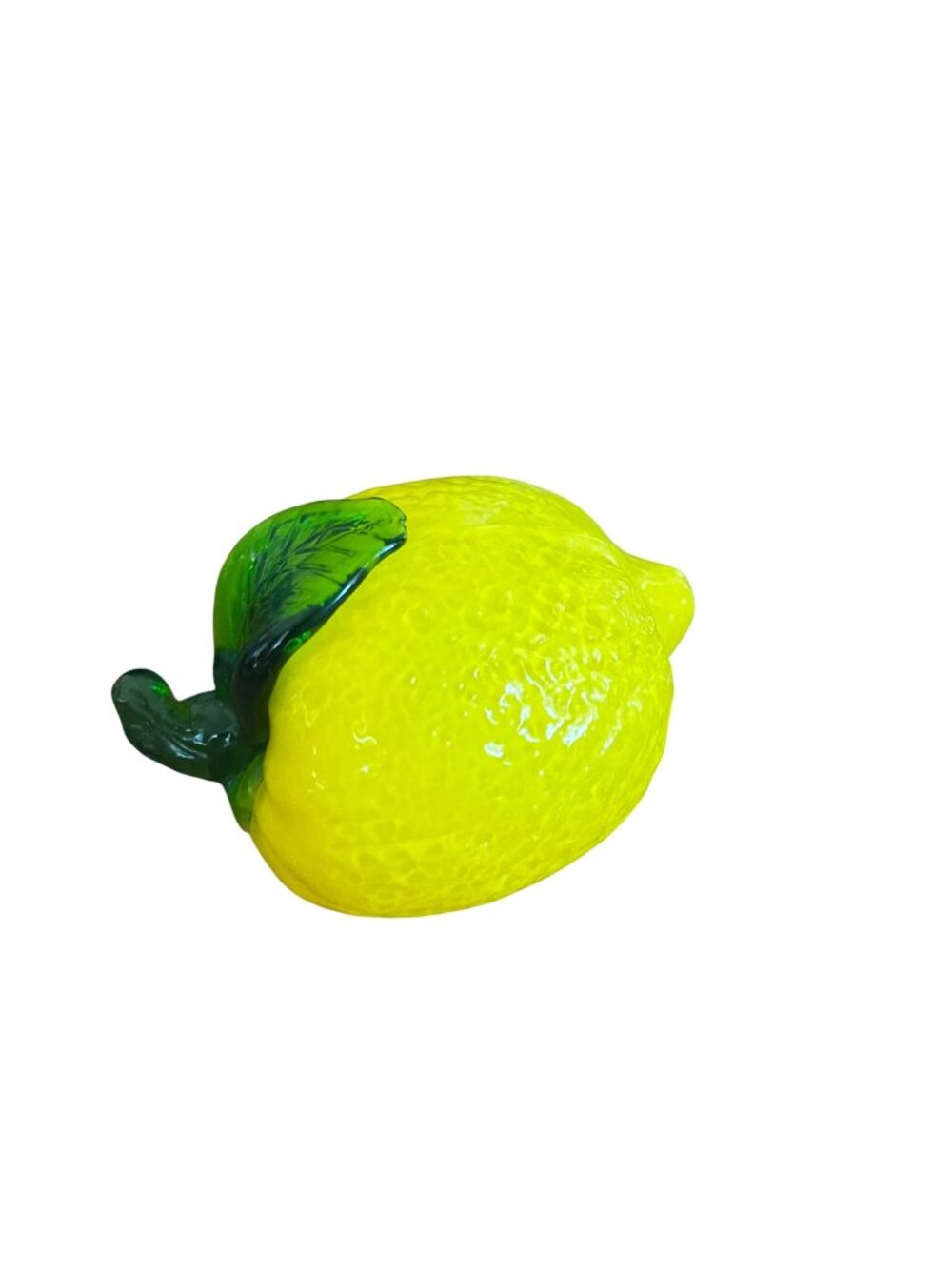 Vintage Murano Style Glass Lemon